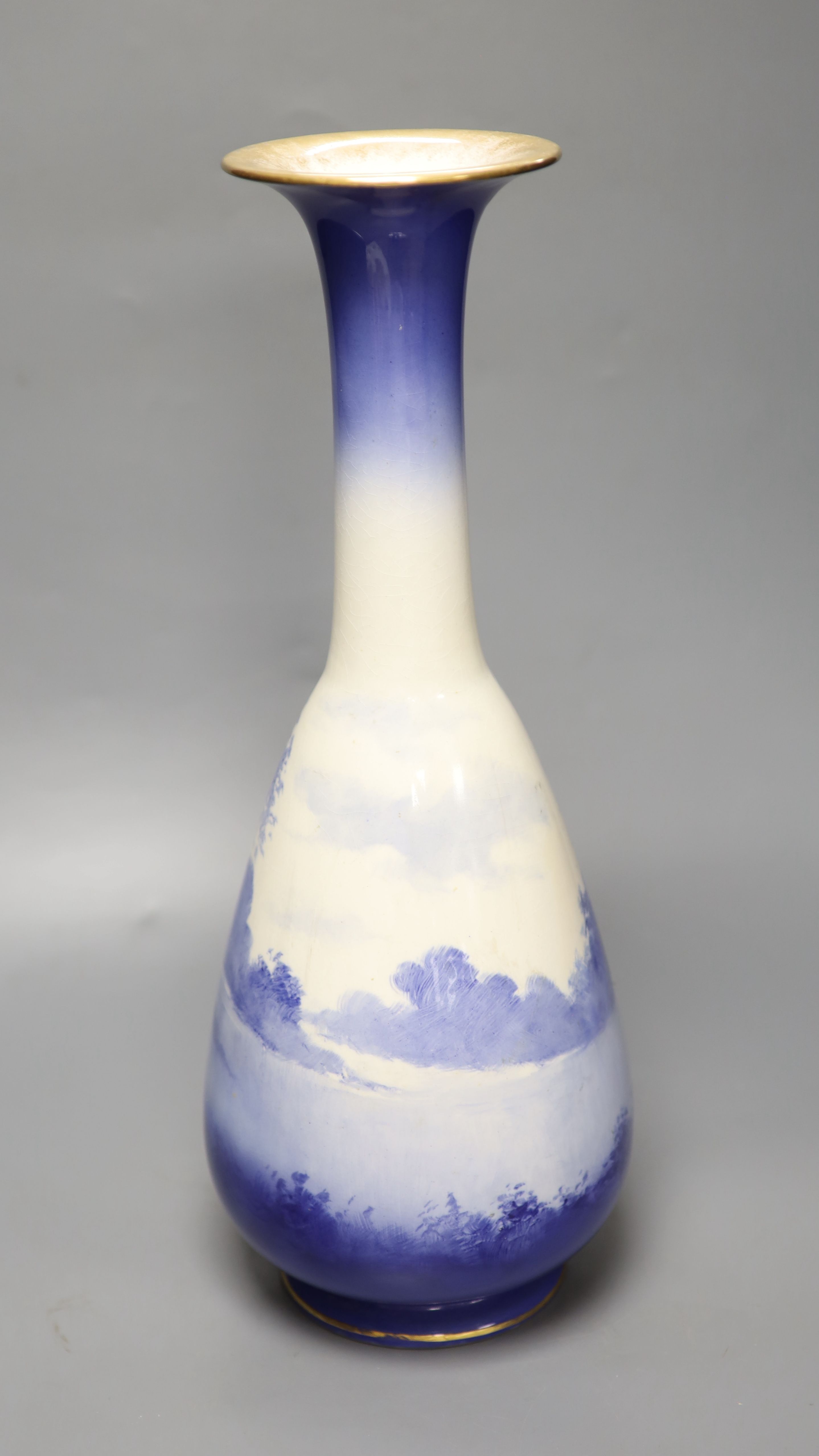 A large Royal Doulton Blue Children bottle vase, height 47cm